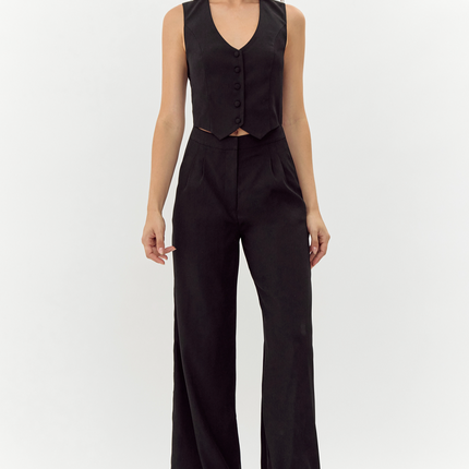"Paige" Vest Jumpsuit