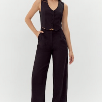 "Paige" Vest Jumpsuit