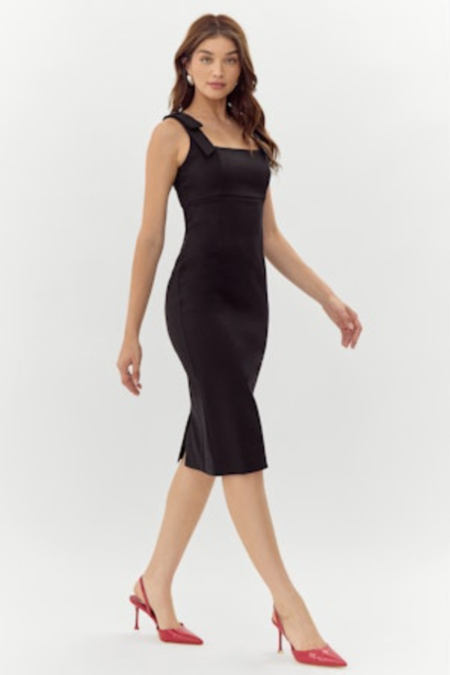 "Karissa" Shoulder Tie Dress