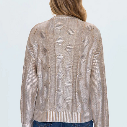"Everly" Met Cable Sweater