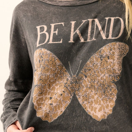 Be Kind Mineral-Wash Graphic Tee