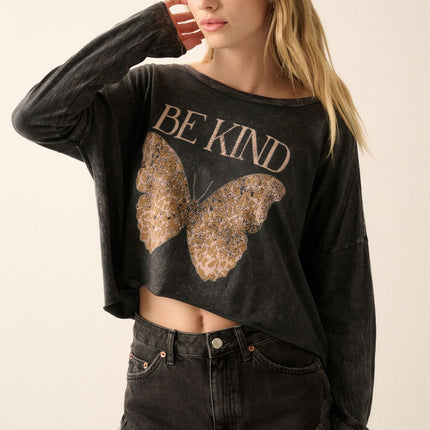 Be Kind Mineral-Wash Graphic Tee