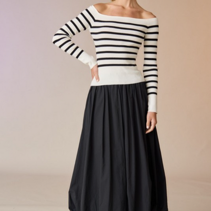 "Ella" Bubble Midi Skirt