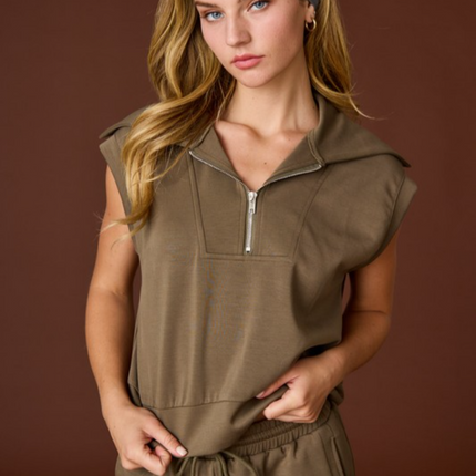 "Blake" S/L Crop Sweatshirt
