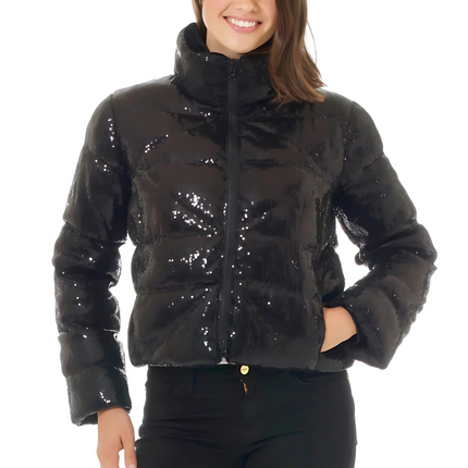 "Rina" Sequin Puffer Jacket