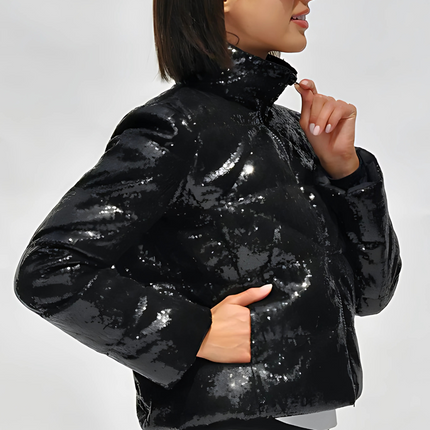 "Rina" Sequin Puffer Jacket