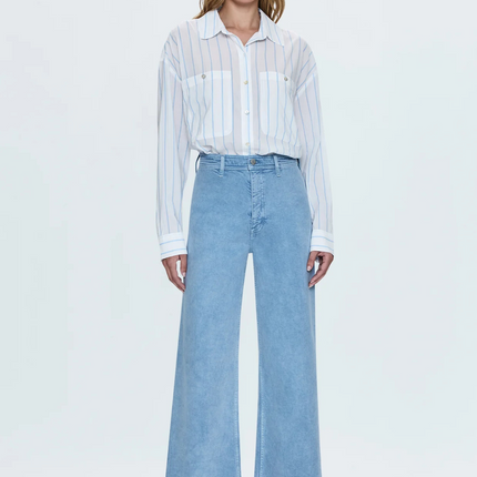 "Penny" High Rise Wide Leg Jean