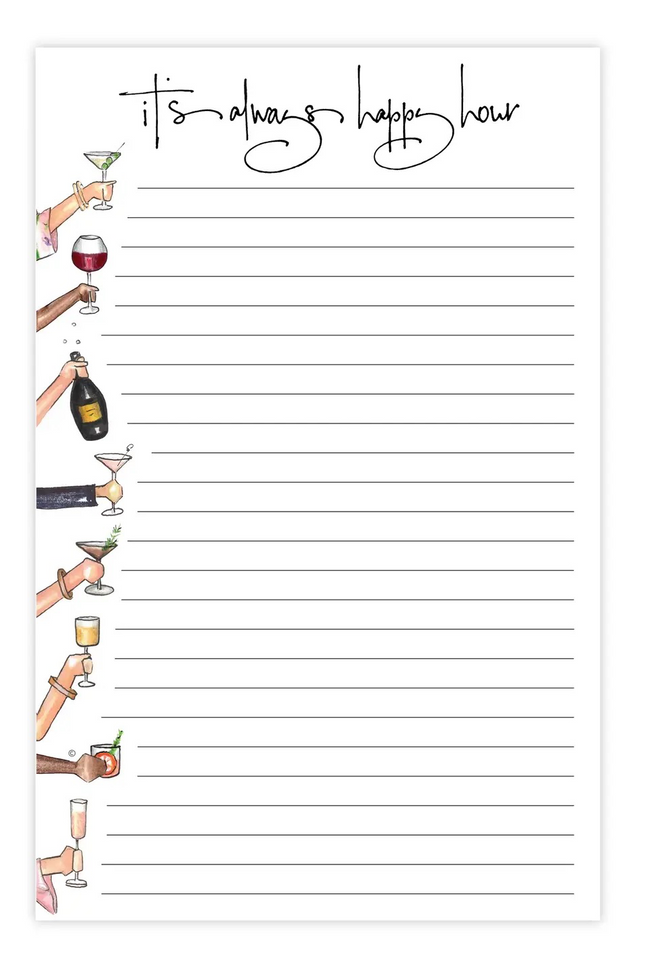 "Happy Hour" Notepad