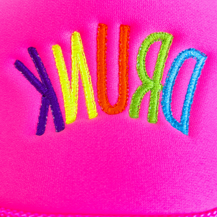 "Drunk" Embroidered Trucker Hat