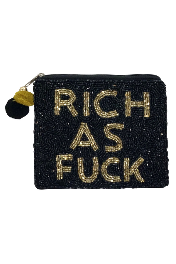 "Rich as F*" Coin Purse