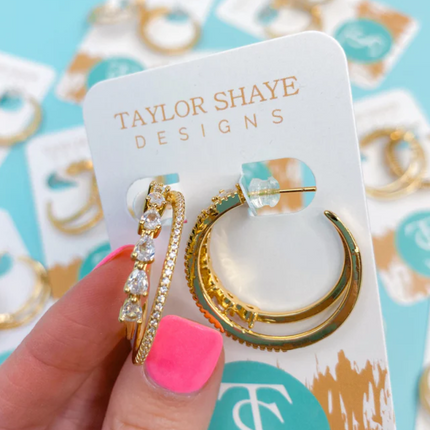 "Eleanor" Hoop Earrings