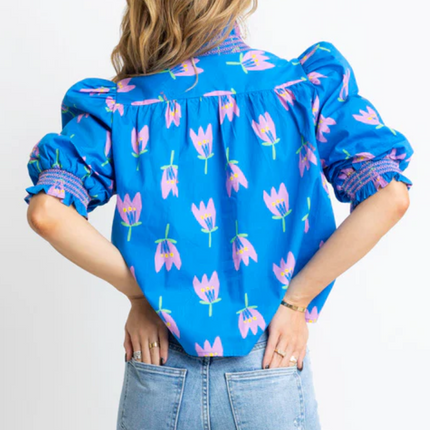 "Poppy" Ruffle Slv Top