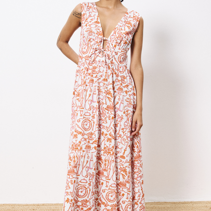 "Paulonie" S/L Midi Dress