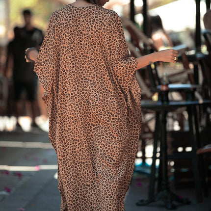 Beach Cover up Loose Button with Pocket Vacation Robe Blouse