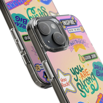 Motivational Stickers Clear Case