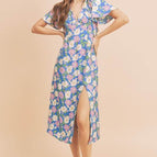 BLUE FLORAL / M