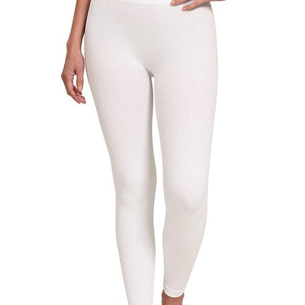 Ribbed Seamless High Waisted Full Length Leggings