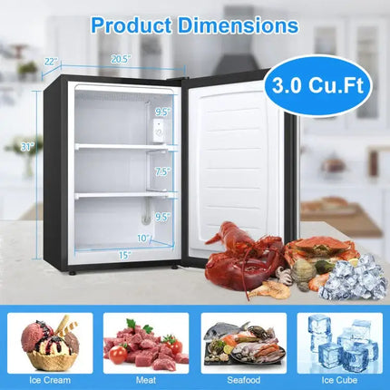 3 Cu. Ft Upright Freezer