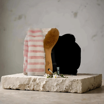 Moroccan Bath Glove & Loofah Set