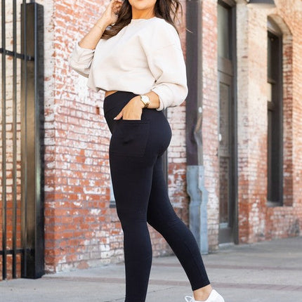 Black FULL LENGTH Leggings with POCKETS
