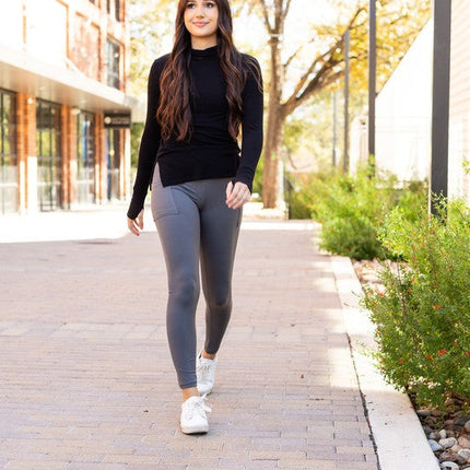 The Caitlin Charcoal Crossover Leggings
