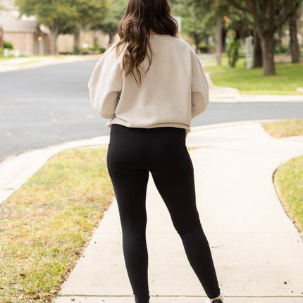 Black FULL LENGTH Leggings with POCKETS