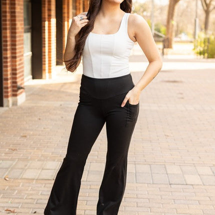 The Madeline - Tummy Control Bootcut Leggings