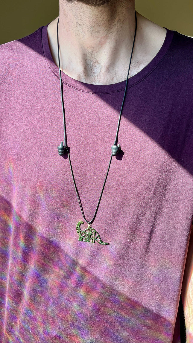 Geo Dino Earplug Necklace