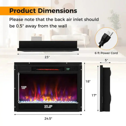 1500W Fireplace with Remote