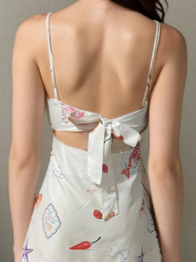 Tie-Front Mini Cami Dress (See size chart where applicable)