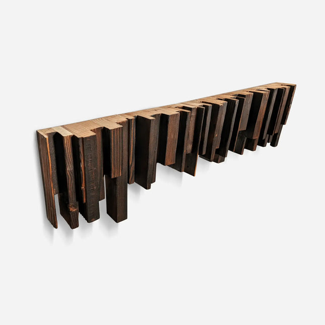 Artisan Crafted Wood Wall Sculpture - Organised Chaos Design