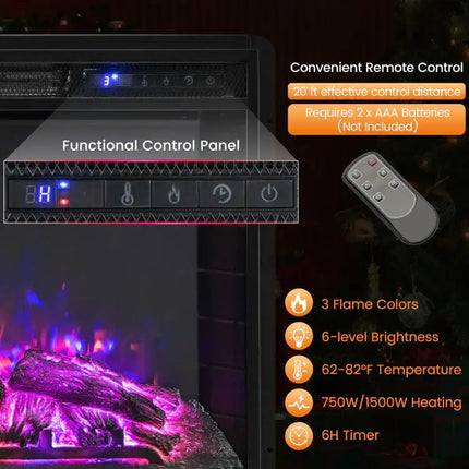 26" Electric Fireplace Insert