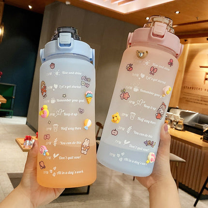 2-Liter Portable Water Bottle Summer Cup