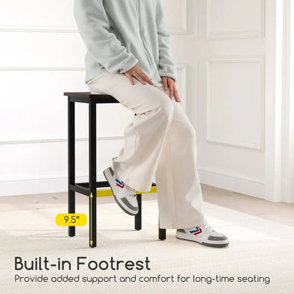 Industrial 3-Piece 47.5" Counter-Height Dining Table and 2 Bar Stools-Coffee