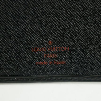Louis Vuitton Black Epi Long Bifold Wallet  #3104