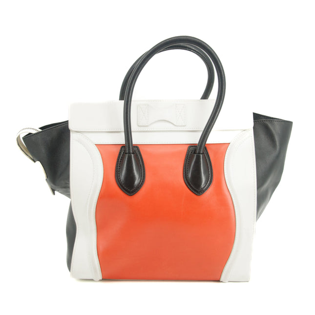 Celine Luggage Mini Shopper Leather Handbag Multicolor #3310