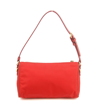 Prada Red Nylon Tessuto Pochette Shoulder Bag #3395