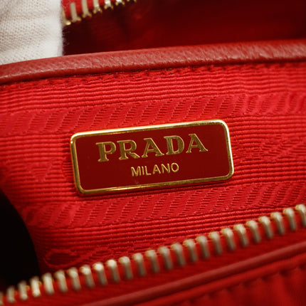 Prada Red Nylon Tessuto Pochette Shoulder Bag #3395