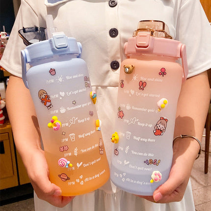 2-Liter Portable Water Bottle Summer Cup