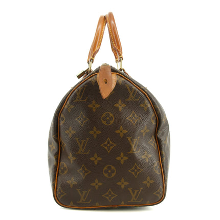 Louis Vuitton Monogram Canvas Brown Speedy 30 Handbag #3478