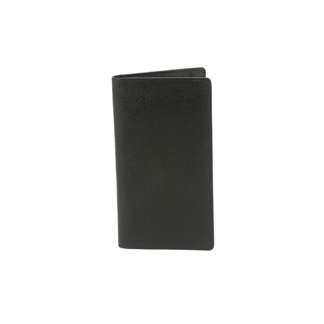 Louis Vuitton Black Taiga Leather Long Bifold Wallet #3532