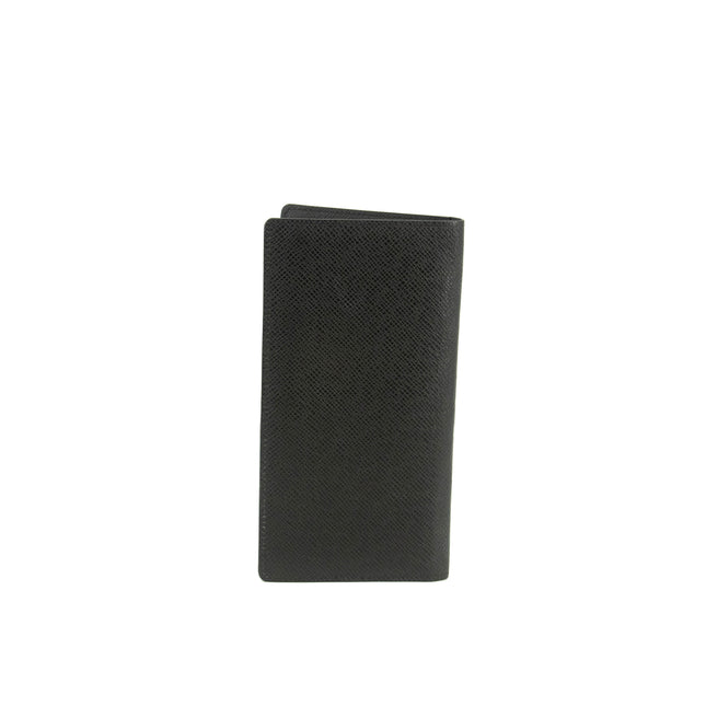 Louis Vuitton Black Taiga Leather Long Bifold Wallet #3532
