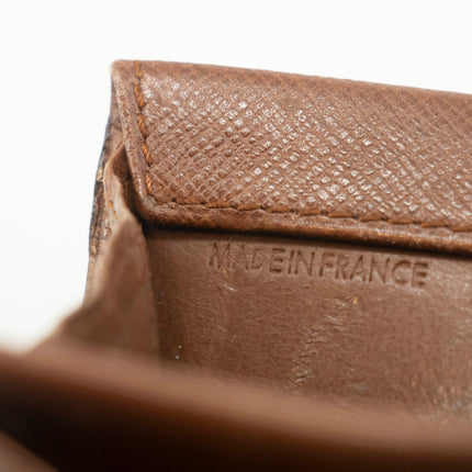 Louis Vuitton Monogram Canvas Brown Coin Case Wallet #3535