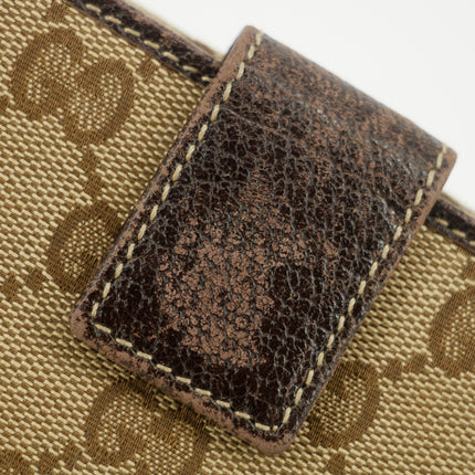 Gucci GG Canvas Beige Bow Long Wallet #3585
