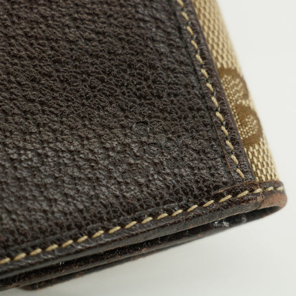 Gucci GG Canvas Beige Bow Long Wallet #3585