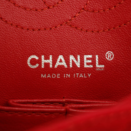 Chanel Cotton Red 2.55 East West Quilted Shoulder Bag #3635