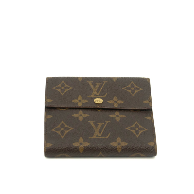 Louis Vuitton Monogram Canvas Brown Trifold Wallet #3709