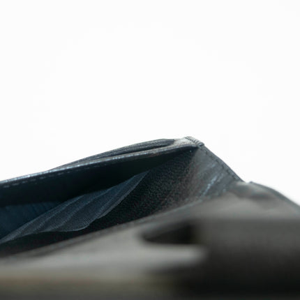 Chanel Caviar Skin Black Compact Bifold Wallet #3714