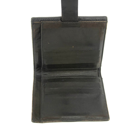 Chanel Caviar Skin Black Compact Bifold Wallet #3714
