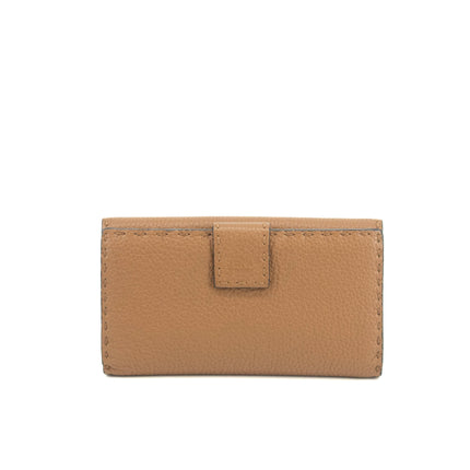Fendi Brown FF Zucca Leather Long Wallet #3717